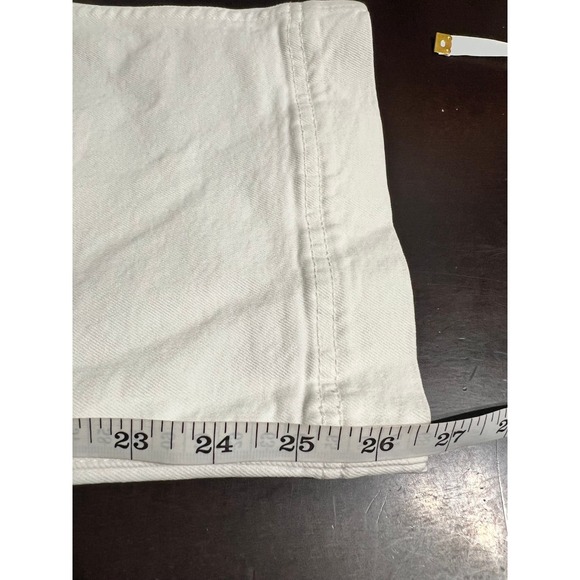 NWT Madewell The Perfect Vintage Wide Leg Crop Jeans White Denim Size 25 - Picture 11 of 16